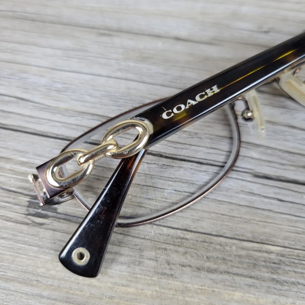Coach Eyeglasses Frames HC 5054 Faina 9131 Satin Dark Tortoise Women 49-17-135